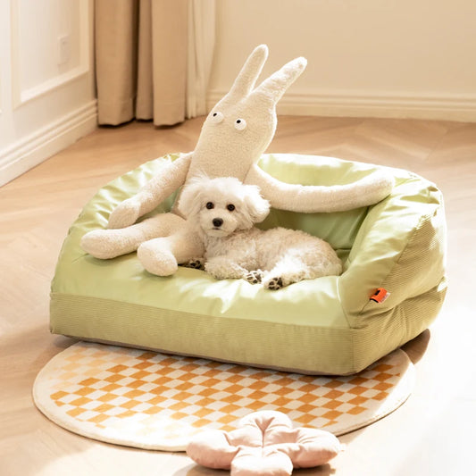 Mewoofun Cozy Cloud Haven: All-Season Pet Bed, Snuggle Sanctuary for Dogs & Cats (Up to 15kg)