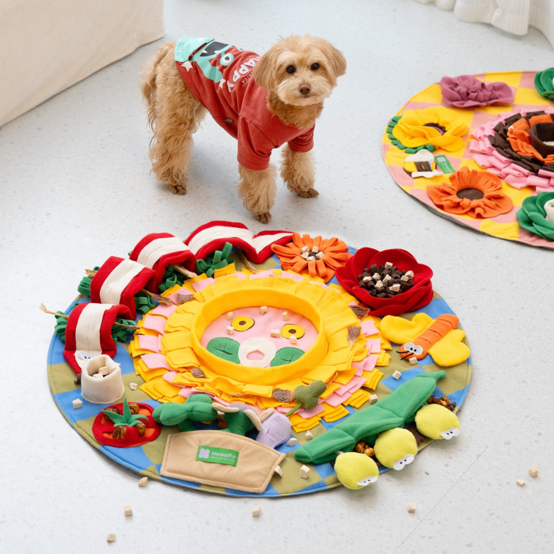 Round Cute Sunflower Snuffle Mat