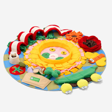 Round Cute Sunflower Snuffle Mat