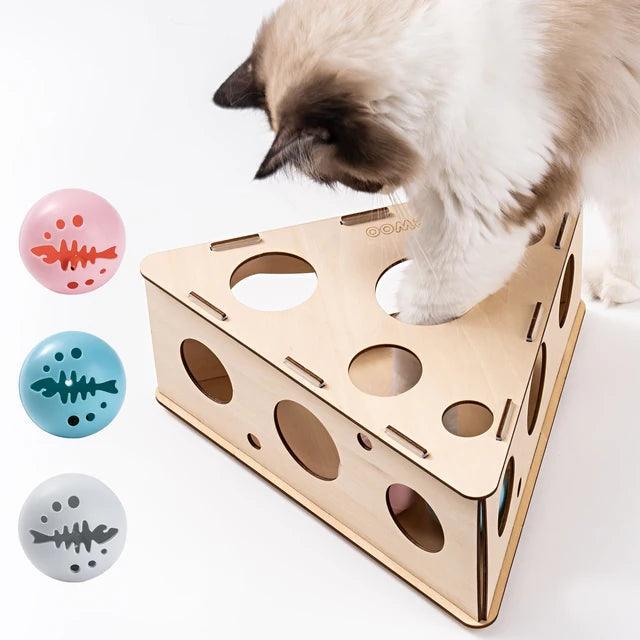 Mewoofun Funny Cat Triangle Teasing Box - Interactive Play and Exercise Toy for Cats - Mewoofun Australia