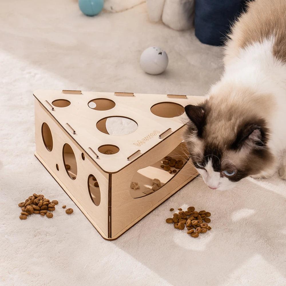 Mewoofun Funny Cat Triangle Teasing Box - Interactive Play and Exercise Toy for Cats - Mewoofun Australia