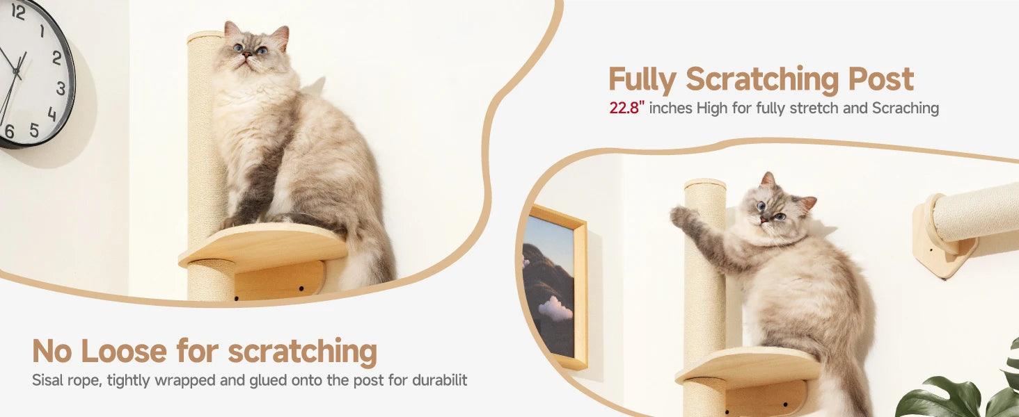 Mewoofun Cat Scratching Post Multi-Functional Cat Wall Furniture - Mewoofun Australia