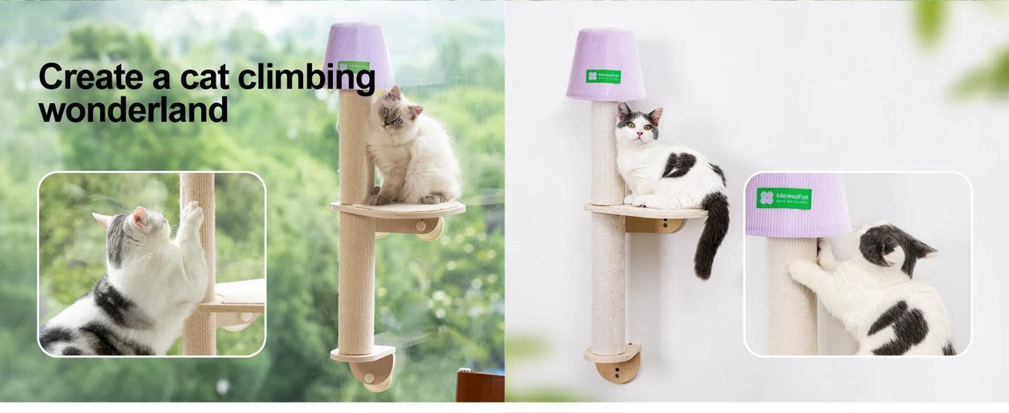 Mewoofun Cat Window Perch with Scratching Post - Mewoofun Australia