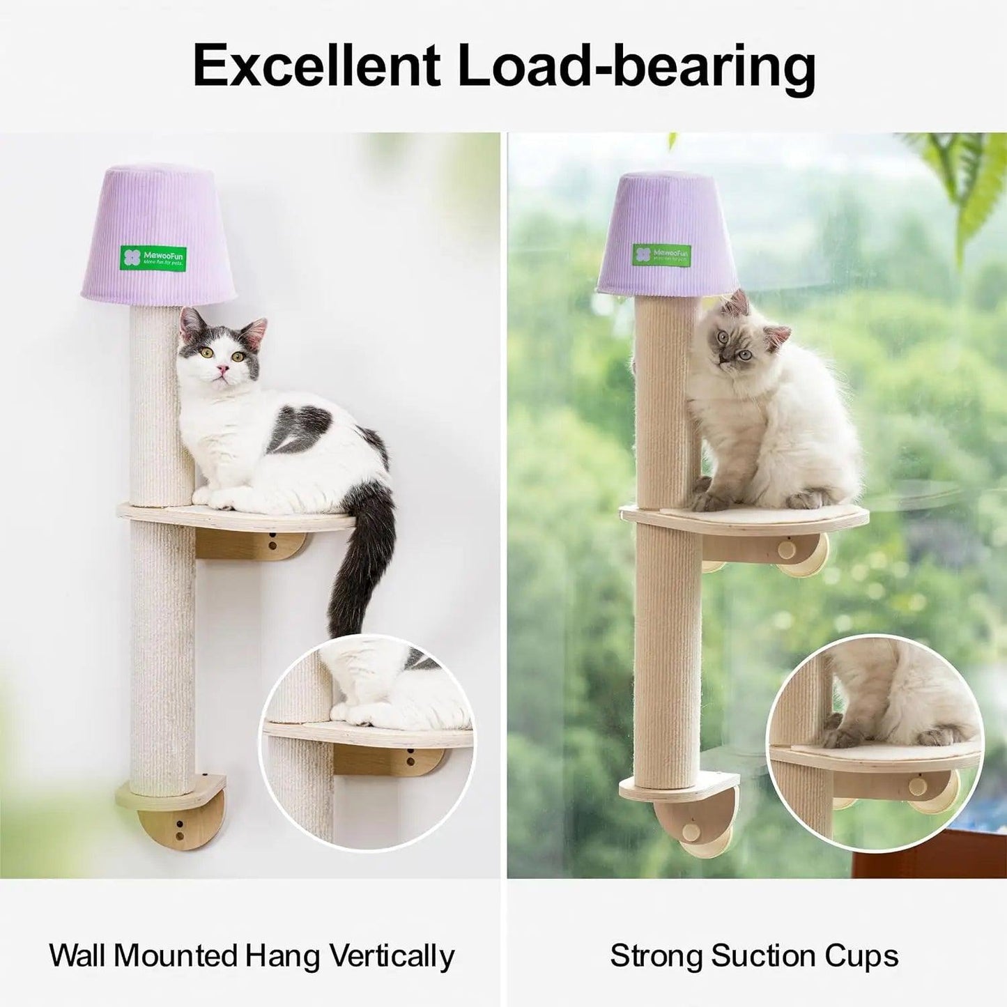 Mewoofun Cat Window Perch with Scratching Post - Mewoofun Australia