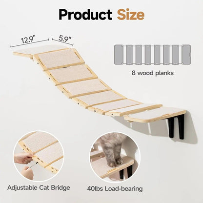 Mewoofun Cat Bridge Cat Climbing Shelves 12.9 Inch - Mewoofun Australia