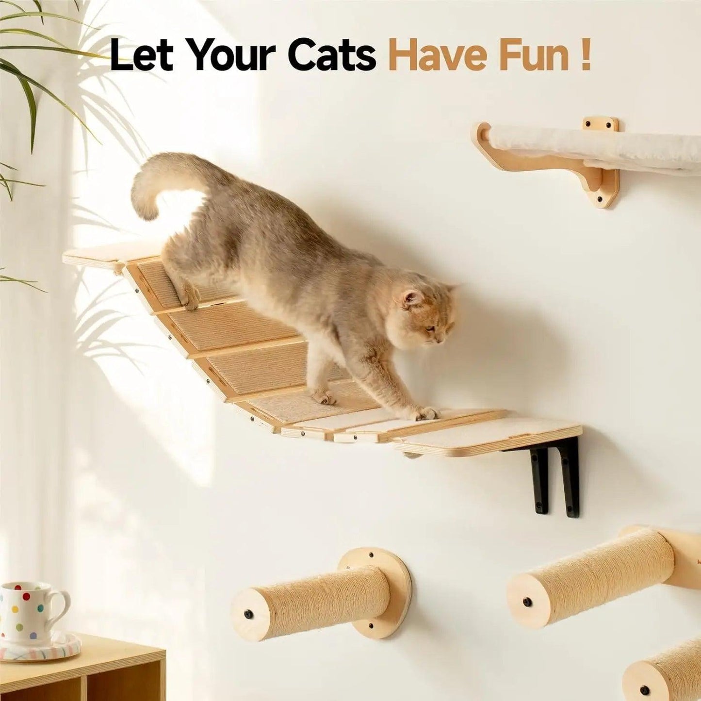 Mewoofun Cat Bridge Cat Climbing Shelves 12.9 Inch - Mewoofun Australia