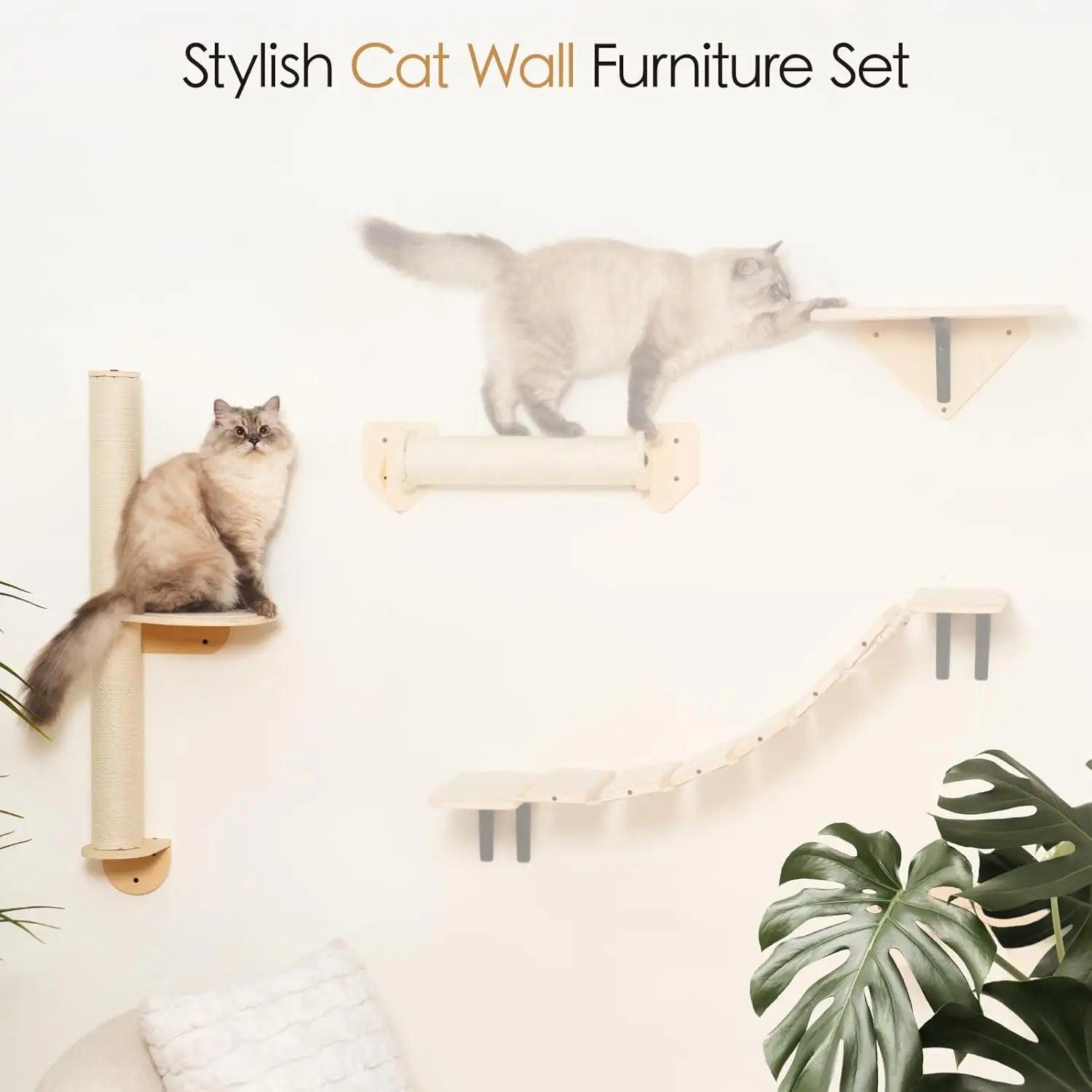 Mewoofun Cat Scratching Post Multi-Functional Cat Wall Furniture - Mewoofun Australia