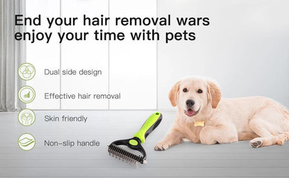 Dematting Brush for Curly Hair - Pet Hair Removal Comb - Mewoofun Australia