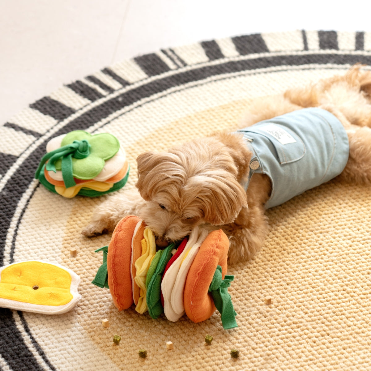 Hamburger Snuffle Toy