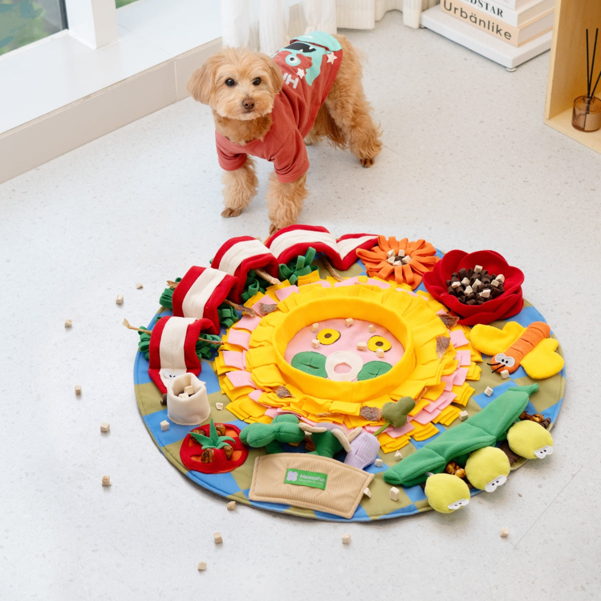 Round Cute Sunflower Snuffle Mat