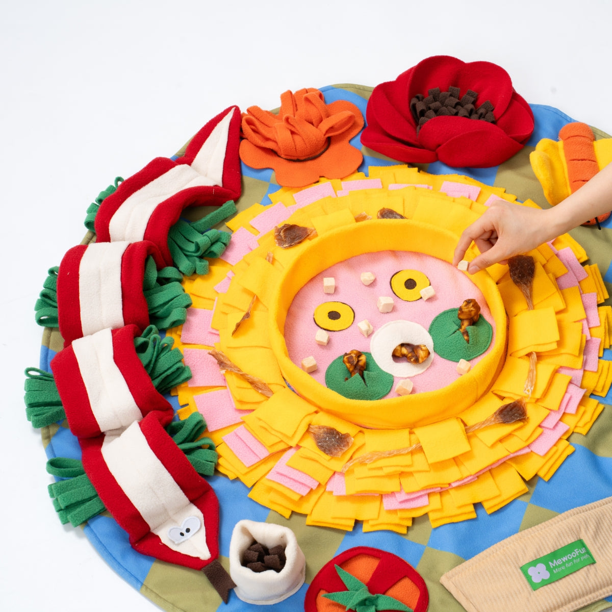 Round Cute Sunflower Snuffle Mat