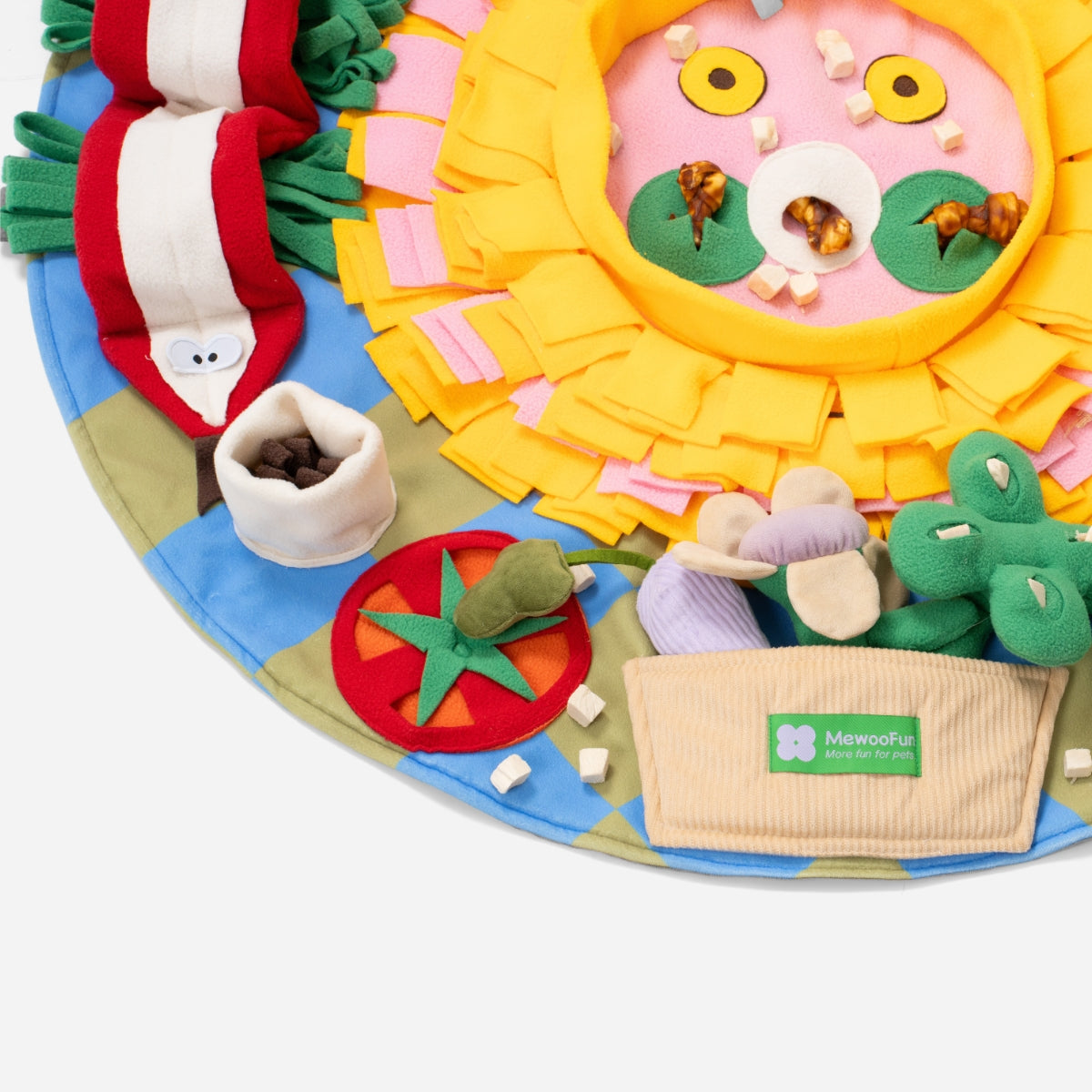 Round Cute Sunflower Snuffle Mat