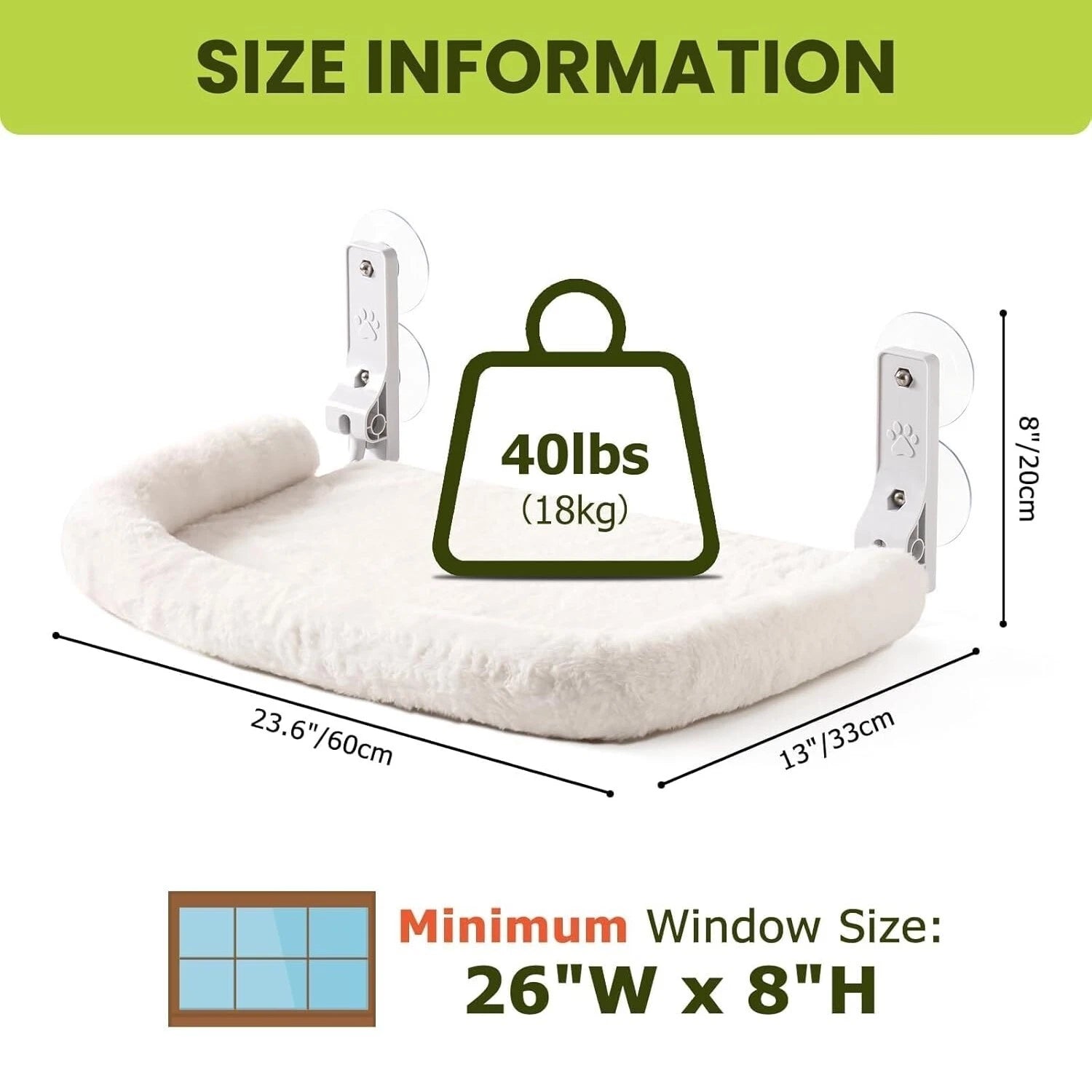 Mewoofun Zion Foldable Cat Window Perch