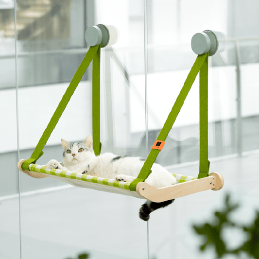 Spring Series Glass Suction Cup Cat Climbing Frame - Mewoofun Australia