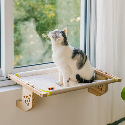 Adjustable Cat Window Perch: Sunbath Bliss - Mewoofun Australia