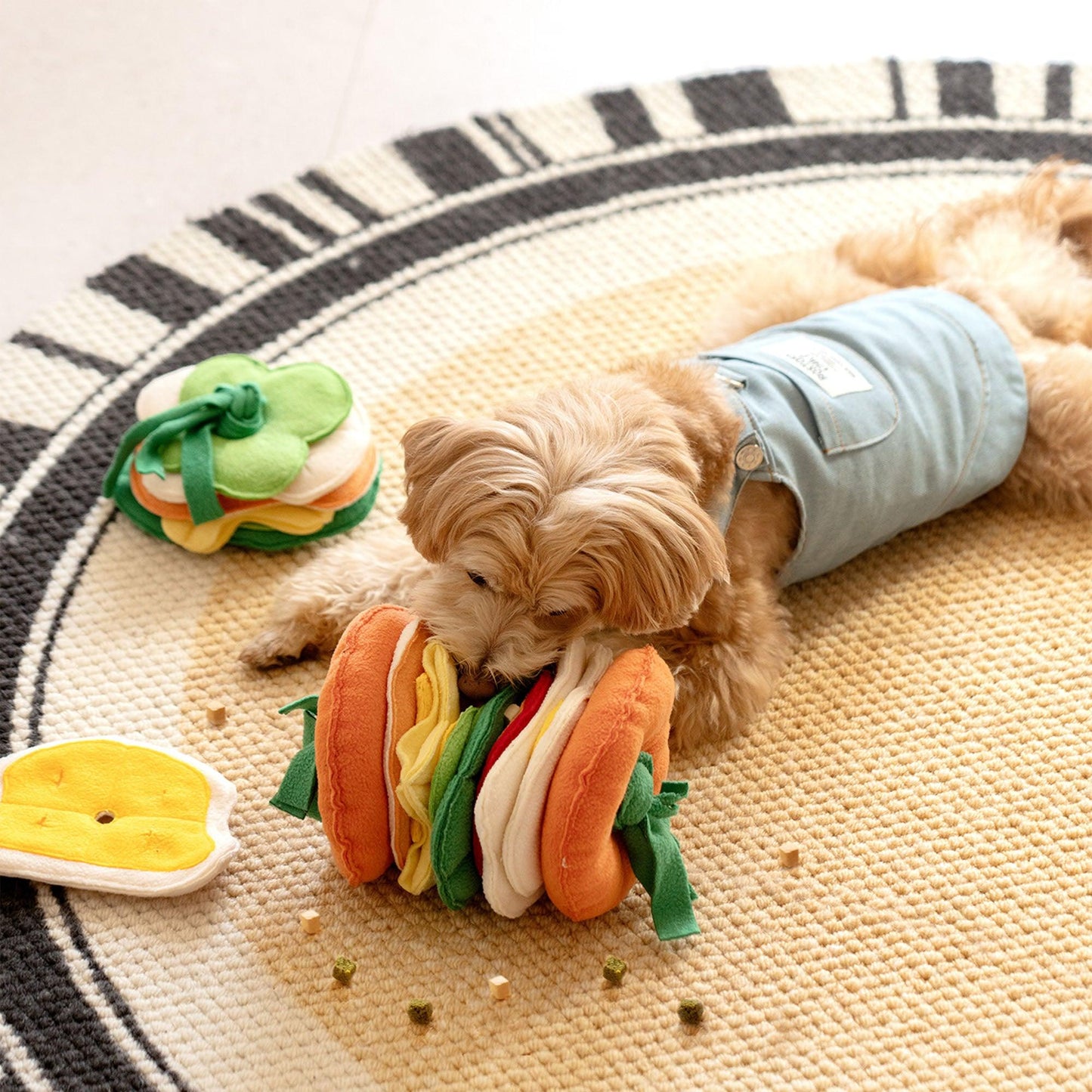 Hamburger Detachable Dog Sniffing Toy - Mewoofun Australia