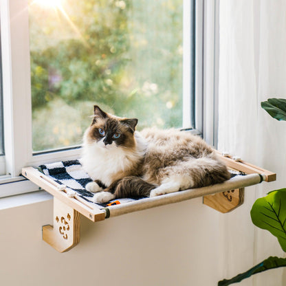 Adjustable Cat Window Perch: Sunbath Bliss - Mewoofun Australia