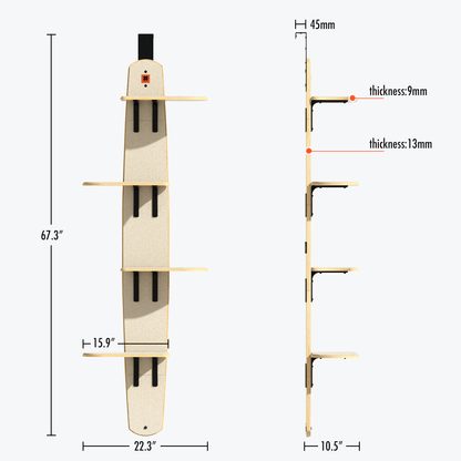 Purrfect Perch: Door-Hanging Kitty Climber Adventure - Mewoofun Australia