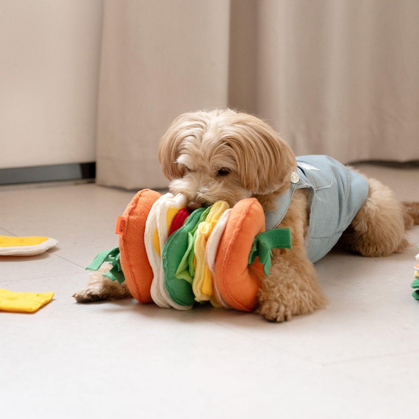 Hamburger Detachable Dog Sniffing Toy - Mewoofun Australia