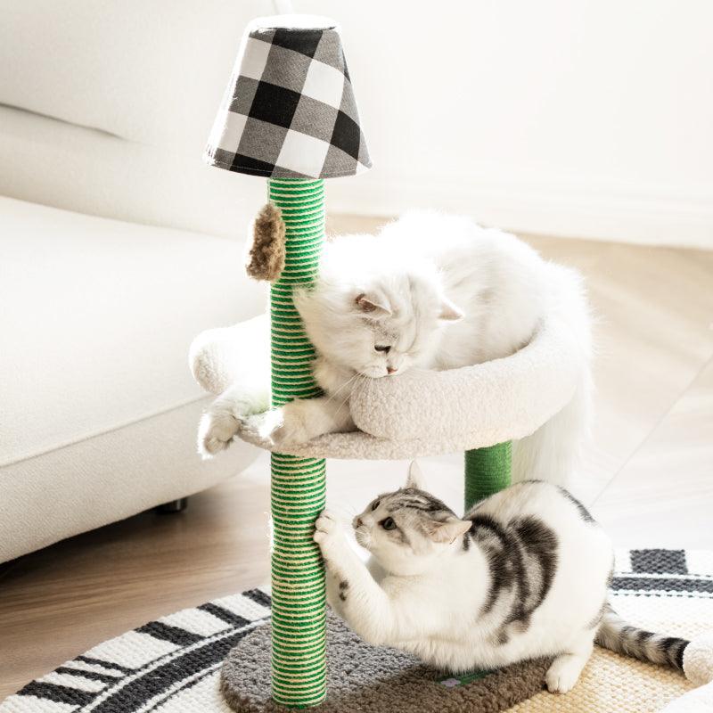 Double Cat Climbing Post, the purrfect blend of modern style and cat-tastic adventure! - Mewoofun Australia