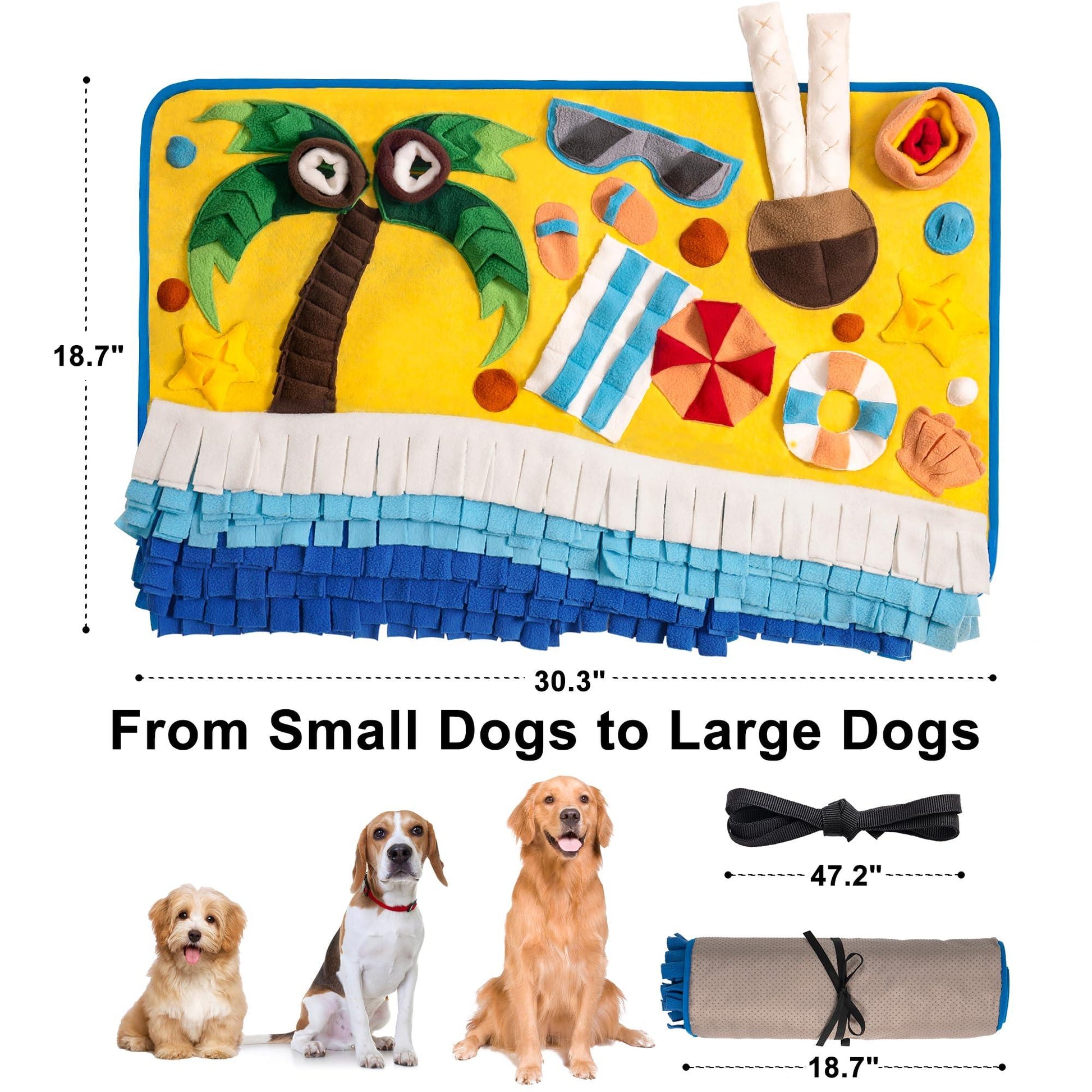 Dog Beach Sniffing Mat - Mewoofun Australia