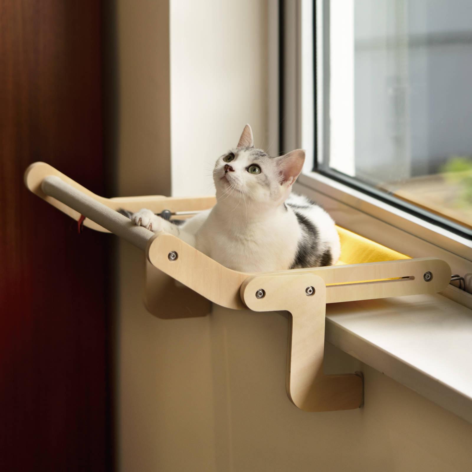 Sun-Soaked Cat Window Perch - The Ultimate Cozy Hammock for Indoor Relaxation - Mewoofun Australia