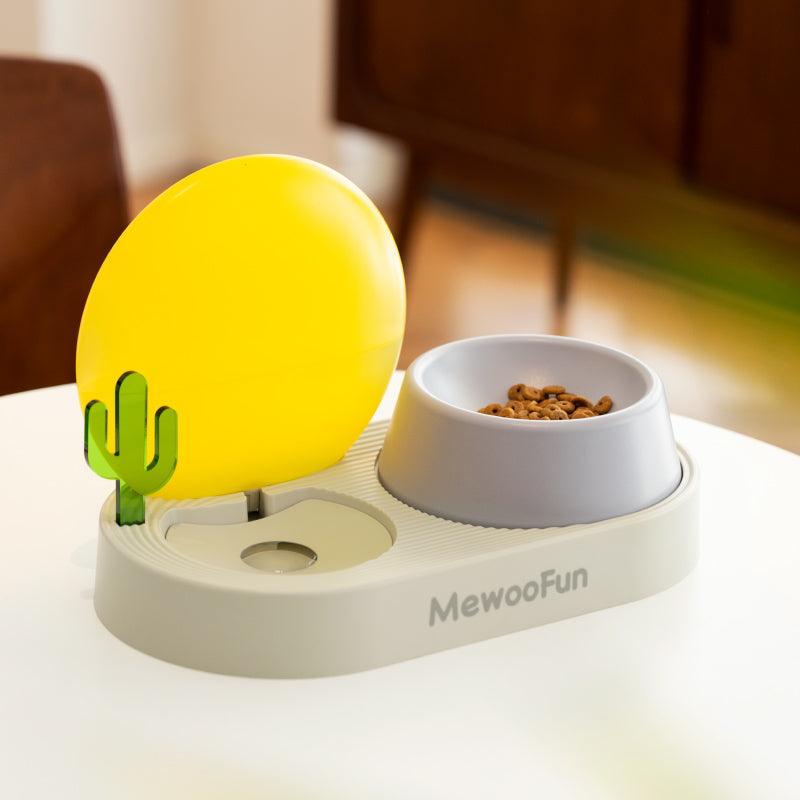 Sunrise Cat Bowl: Neck Guard, Auto Water, Healthy Eats, Stylish Design - Mewoofun Australia