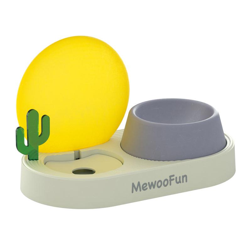 Sunrise Cat Bowl: Neck Guard, Auto Water, Healthy Eats, Stylish Design - Mewoofun Australia