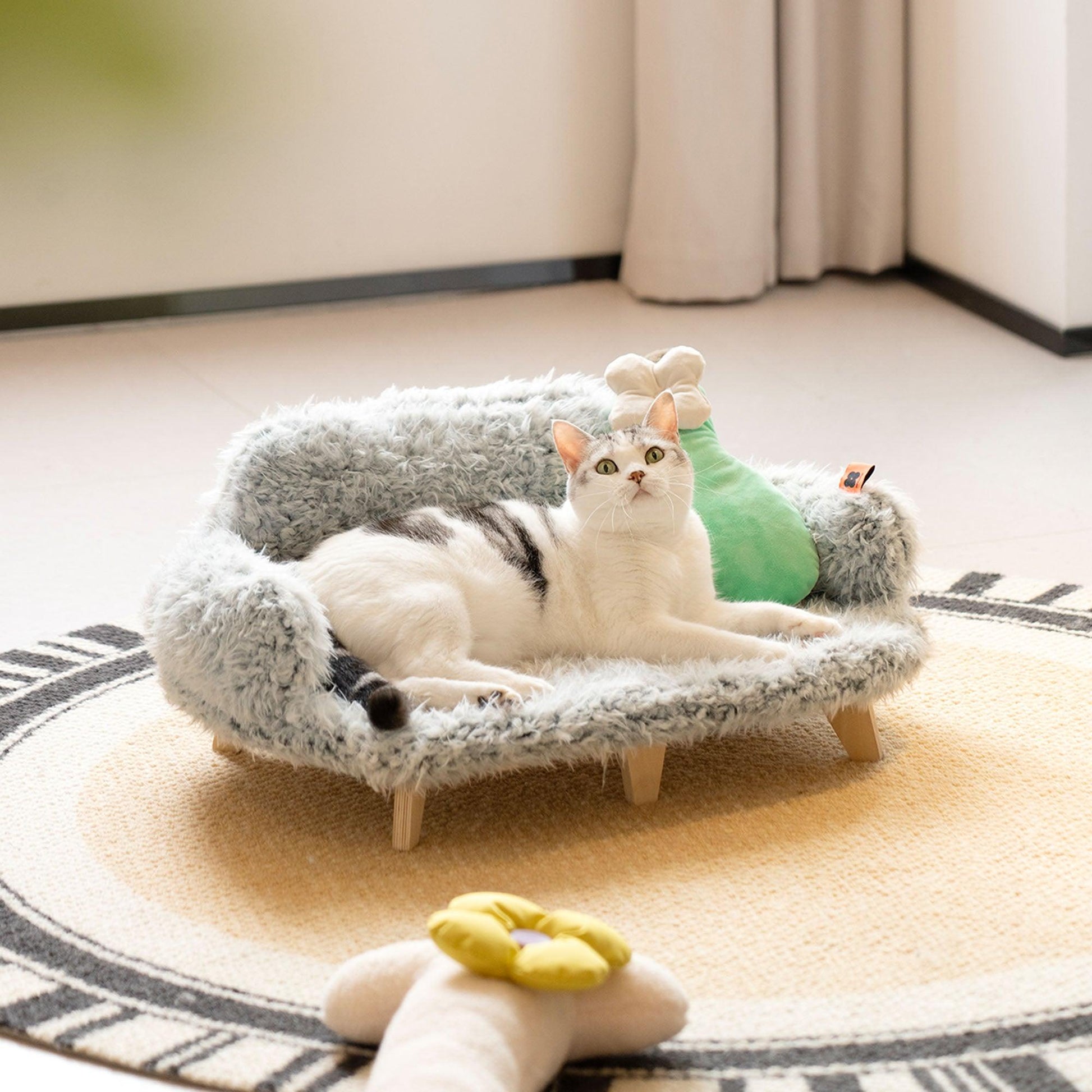 Minimalist Wooden Pet Sofa - Mewoofun Australia